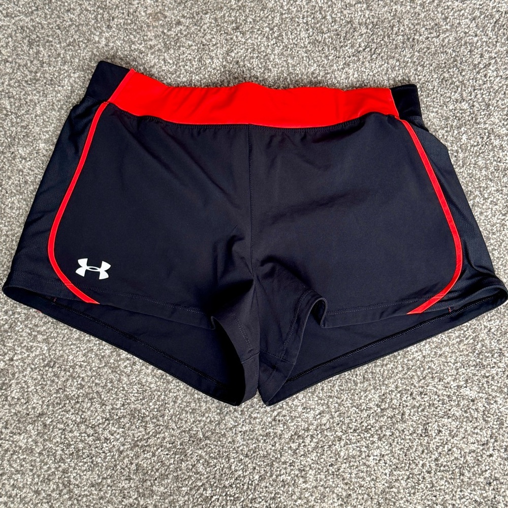 Under Armour Black HeatGear Shorts Size Medium